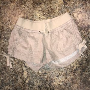 Khaki Linen Shorts Size 1